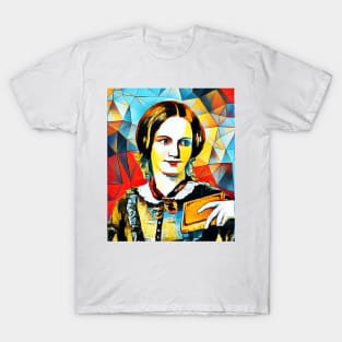 Charlotte Bronte Abstract Portrait | Charlotte Brontë Abstract Artwork 15 T-Shirt